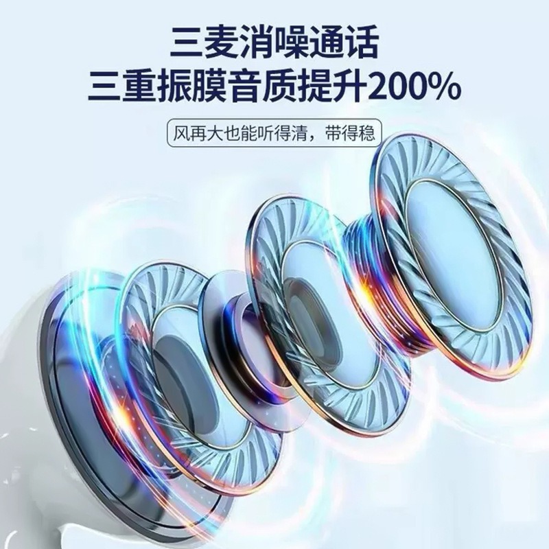 New Pro4 Huaqiangbei Fourth Generation Ultra-Long Battery Life Dual Ear Bluetooth Earphone Stereo Noise Cancellation Wireless Bluetooth Earphone