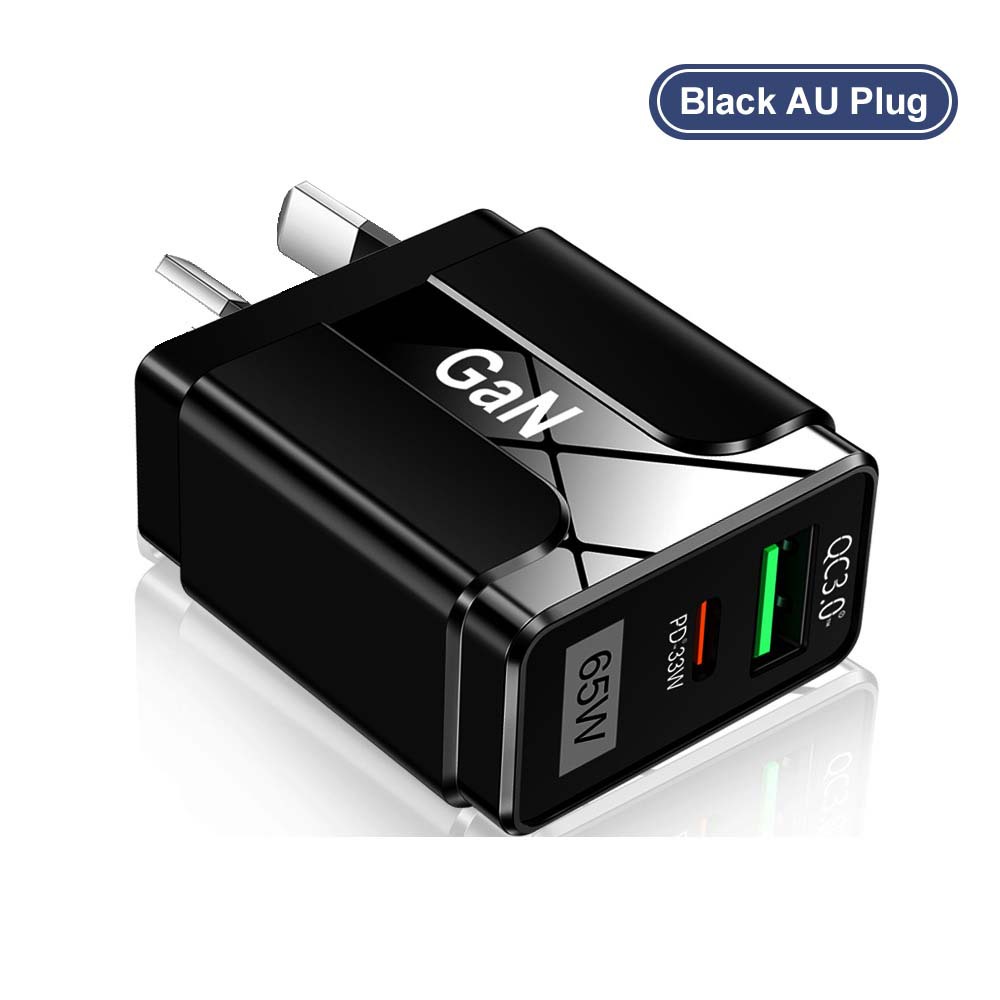 Australia Standard GaN 65W GaN PD Fast Phone Charger Laptop Adapter