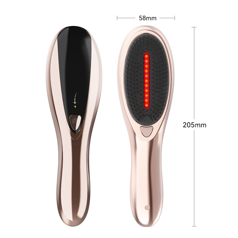 New electric massage comb, massage comb for scalp meridian, red light vibrating massage, home scalp massage comb