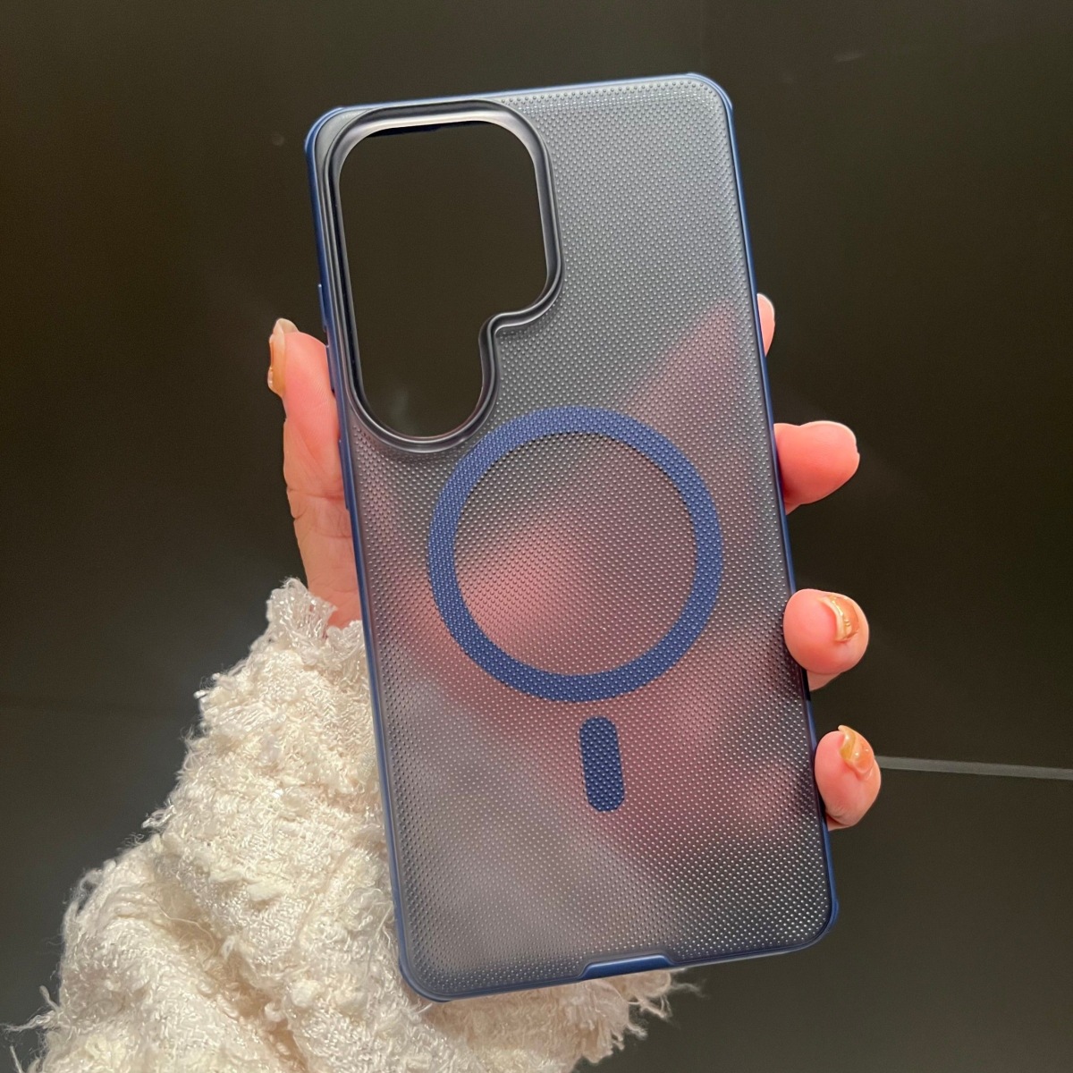 Singularity magnetic compatible Samsung phone case graphite black S26 Ultra matte S24 Ultra semi-transparent case mag