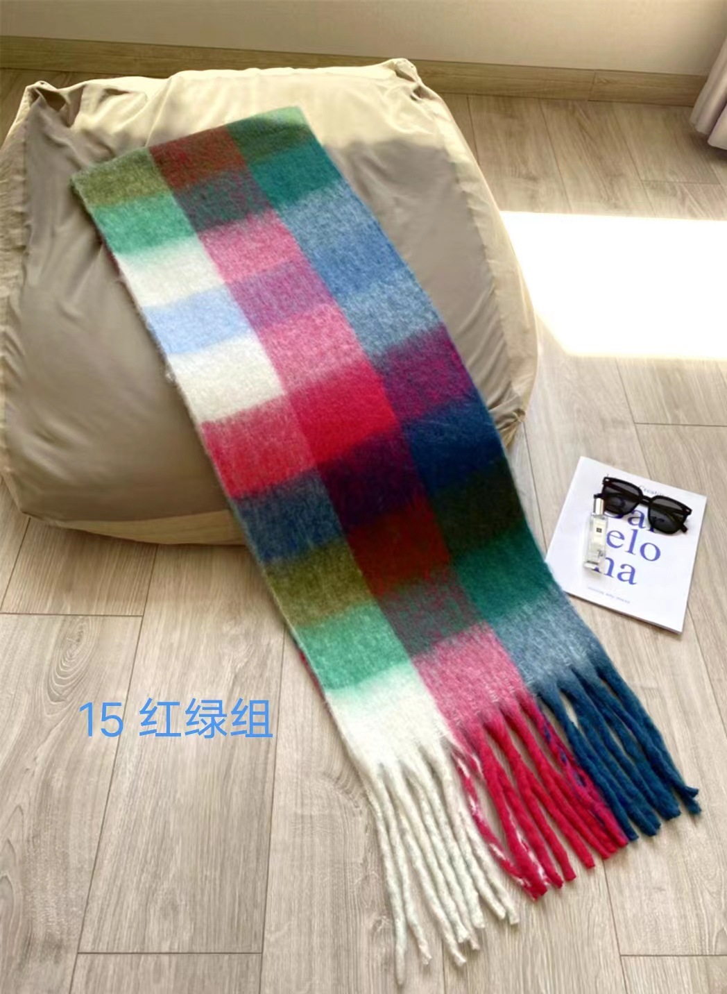 AC格子  红绿组 · 65X200cm