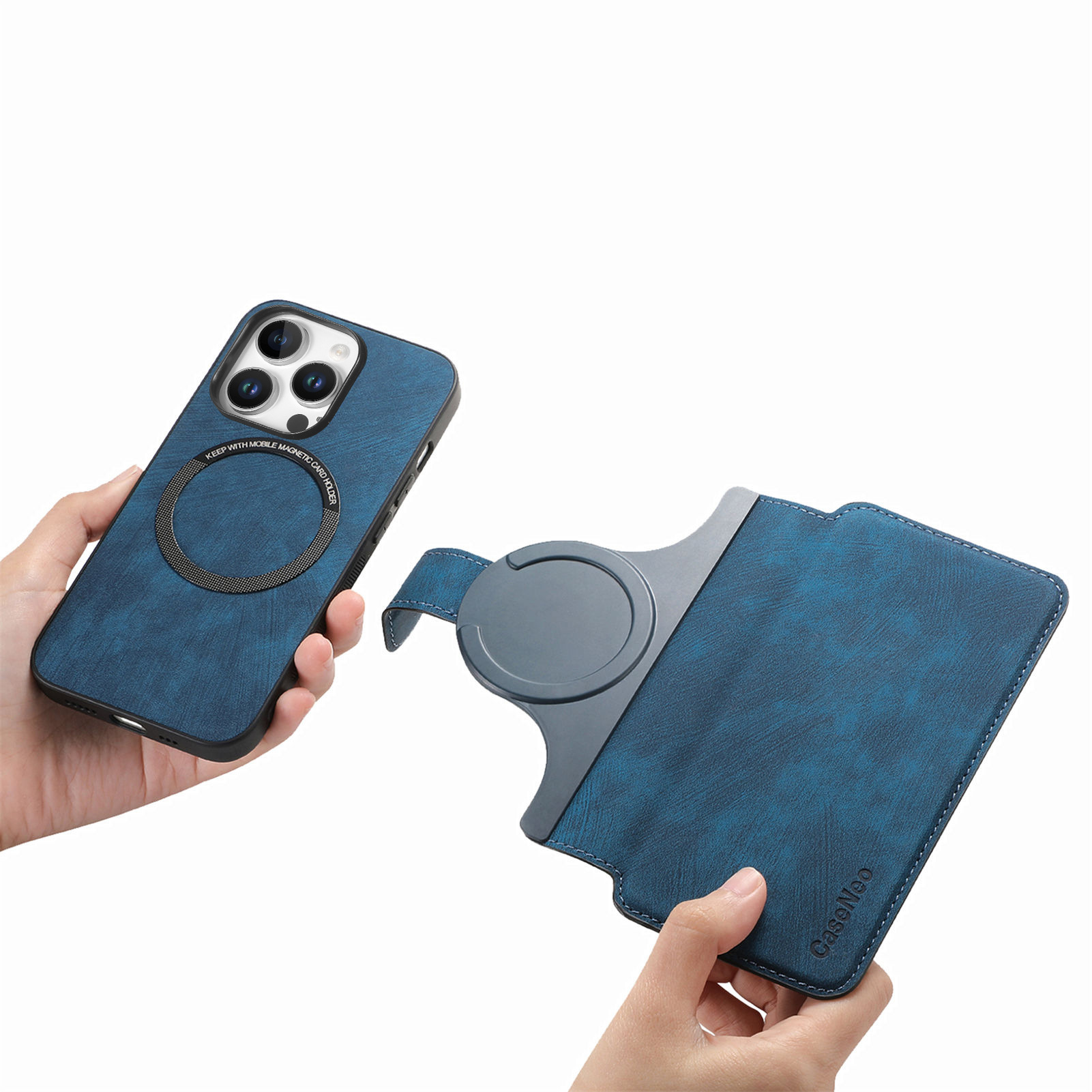For Apple 18 Pro Max two-in-one magnetic phone case full coverage 17e anti-drop iPhone 18 protective leather case