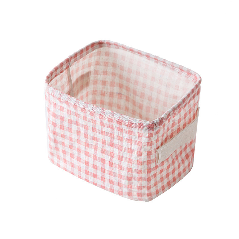 Foldable Storage Basket, Linen Desktop Storage Box, Fresh Waterproof Storage Basket, Storage Box, Storage Bag