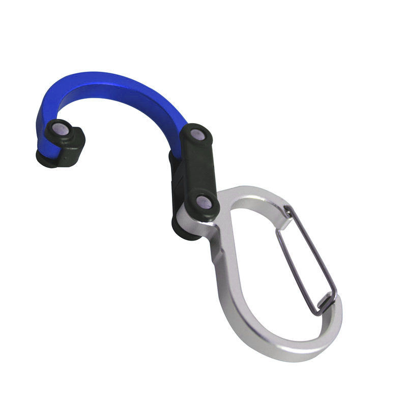 D-Shape Carabiner Aluminum Alloy Quick Hook Outdoor Sports Equipment Tool Multi-Functional Safety Outdoor Climbing Carabiner
