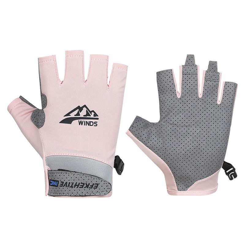 Outdoor Mountain Climbing Fishing Gloves Women's Sports Sunscreen Thin Mountain Climbing Shooting Luya Running Bike Riding Men