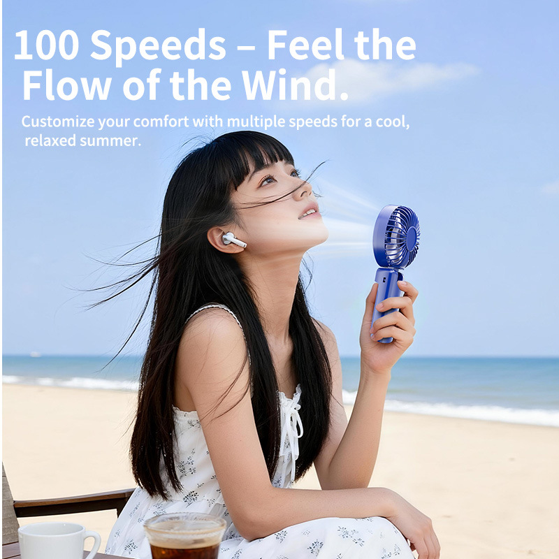 2026 Cross-border Amazon Handheld Small Fan Portable USB Cha