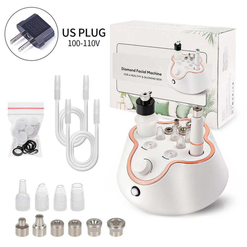 Exclusive Three-in-One Diamond Microdermabrasion Device Dead Skin Removal Microdermabrasion Machine New Strong Suction Firming Beauty Device