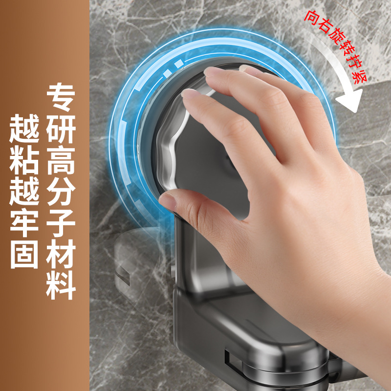 Suction cup telescopic towel bar suction cup rotatable corner towel rack shoe rack no-drilling bathroom storage rack