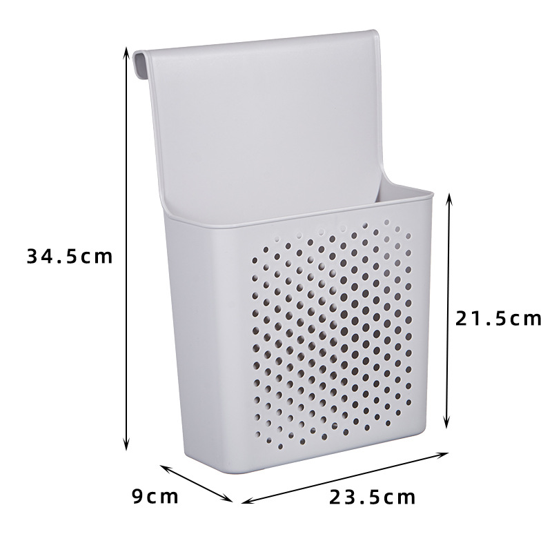 New cabinet door storage box, wall-mounted ginger garlic seasoning basket, kitchen storage rack, household supplies