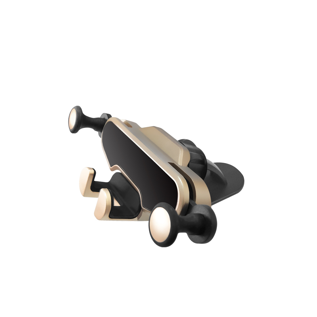 Car phone holder air vent phone navigation holder gravity retractable auto lock phone mount car new