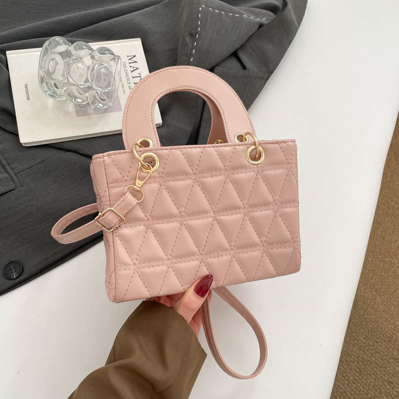 Diamond Grid Small Bags Women's Bags 2026 Popular New Casual Handbags Simple Shoulder Crossbody Bags