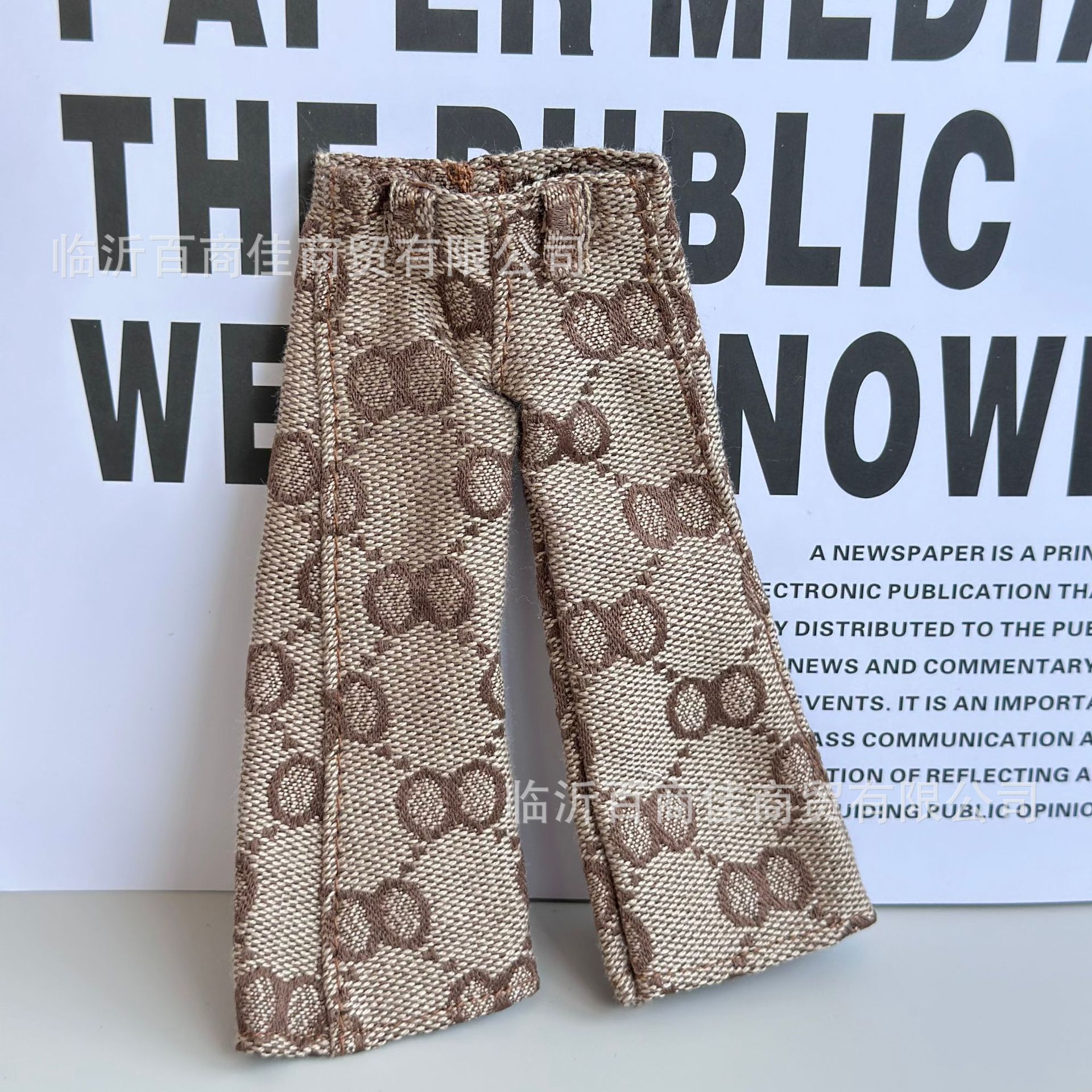 焦糖老花微喇裤 · 15CM
