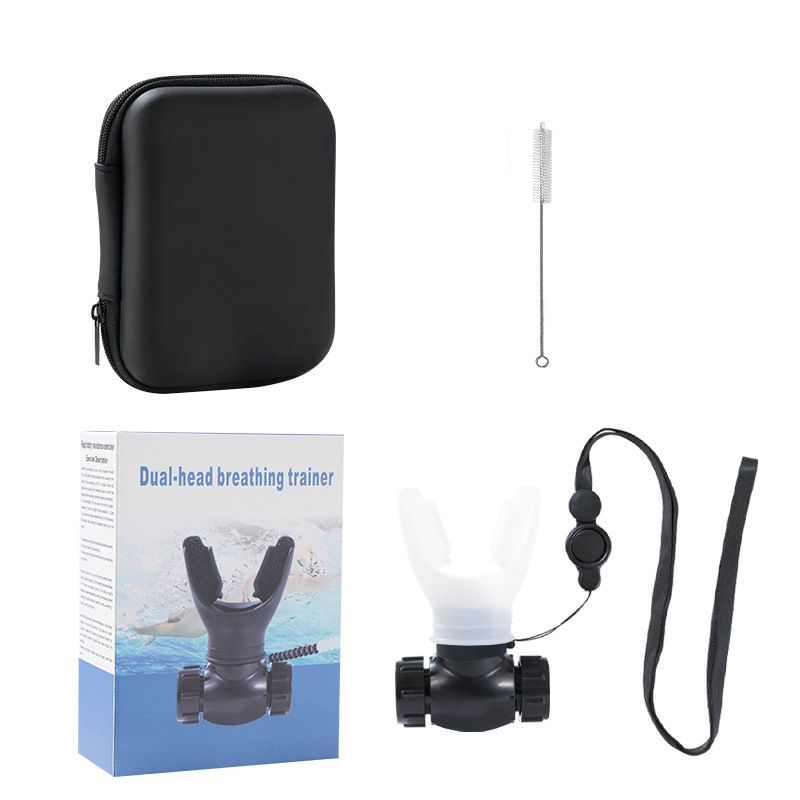 Portable lung capacity breathing trainer running yoga swimming lung strengthening abdominal pressure exercise equipment respirator