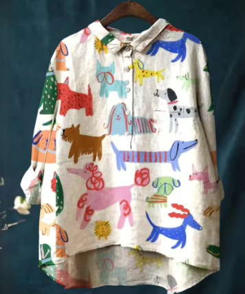 2026 Independent Station Summer Women's New Floral Pullover Long Sleeve Shirt
