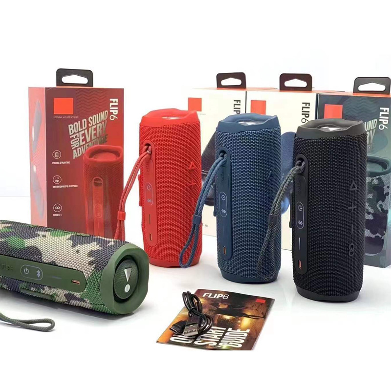 JB Top FLIP6 Kaleidoscope 6th Gen Wireless Bluetooth Speaker Subwoofer Outdoor TWS Mini Speaker