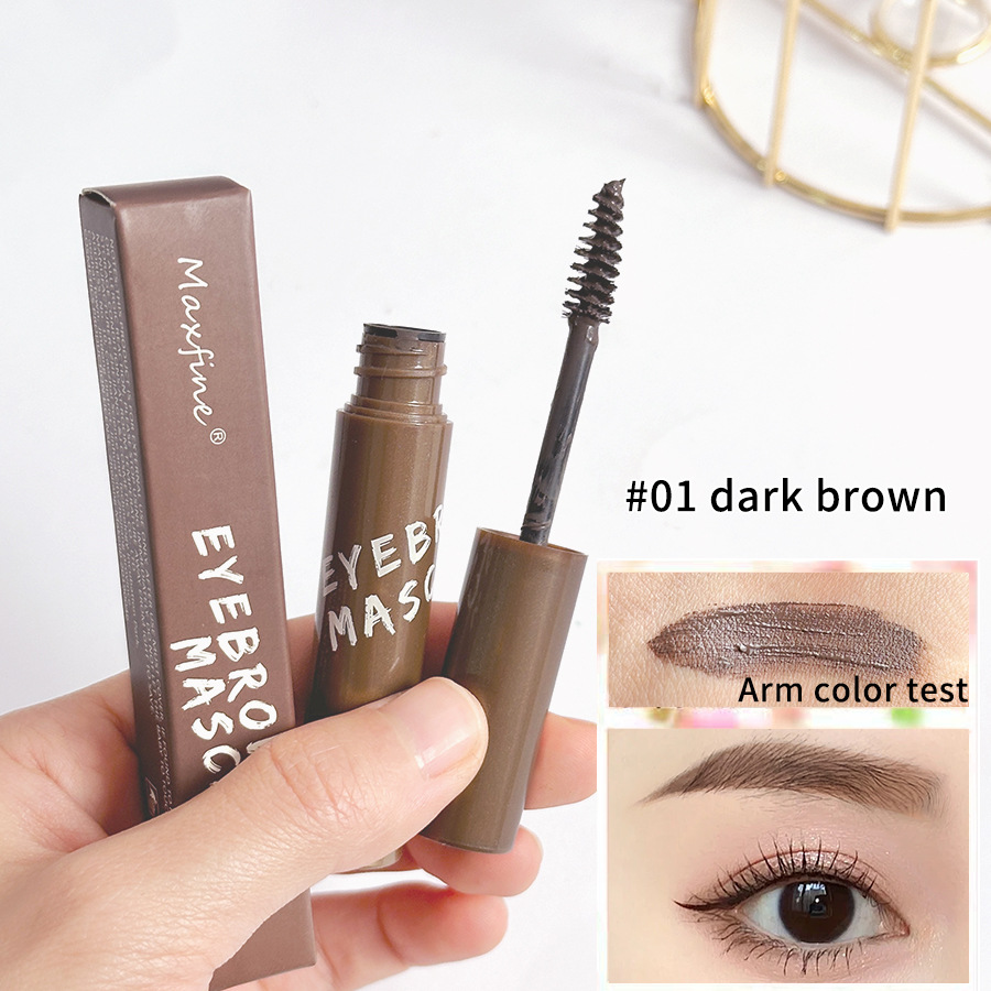 Cross-border makeup Maxfine three-dimensional eyebrow cream eyebrow brush novice easy to use not easy to take off makeup anti-sweat color holding makeup