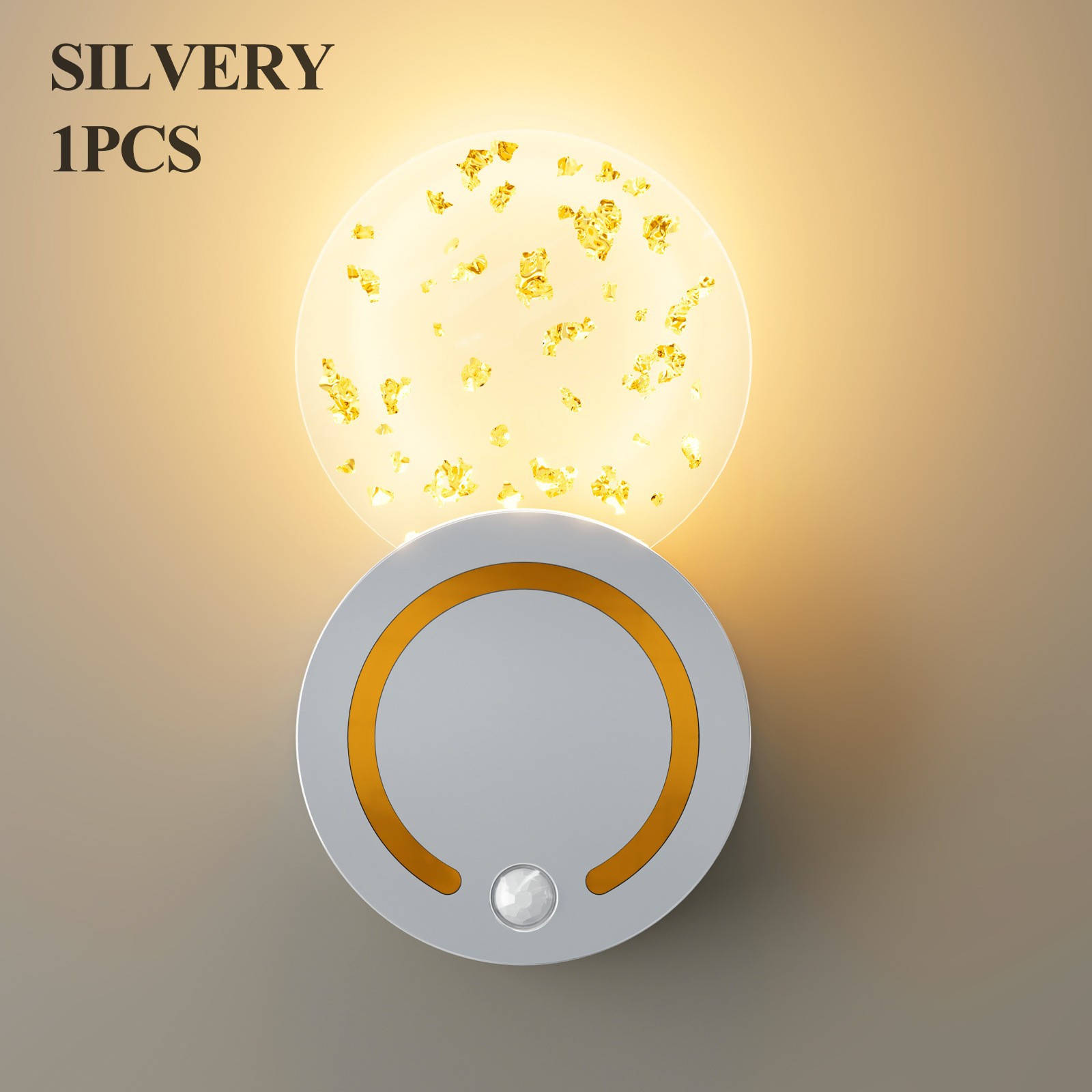 Human Body Induction Bedroom Bedside Wall Light Snap-On No Wiring Bedroom Charging Night Light
