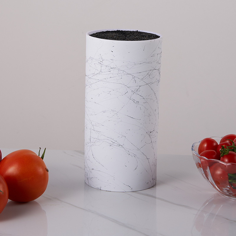 Plastic knife holder, household storage knife rack, kitchen supplies, cylindrical knife holder