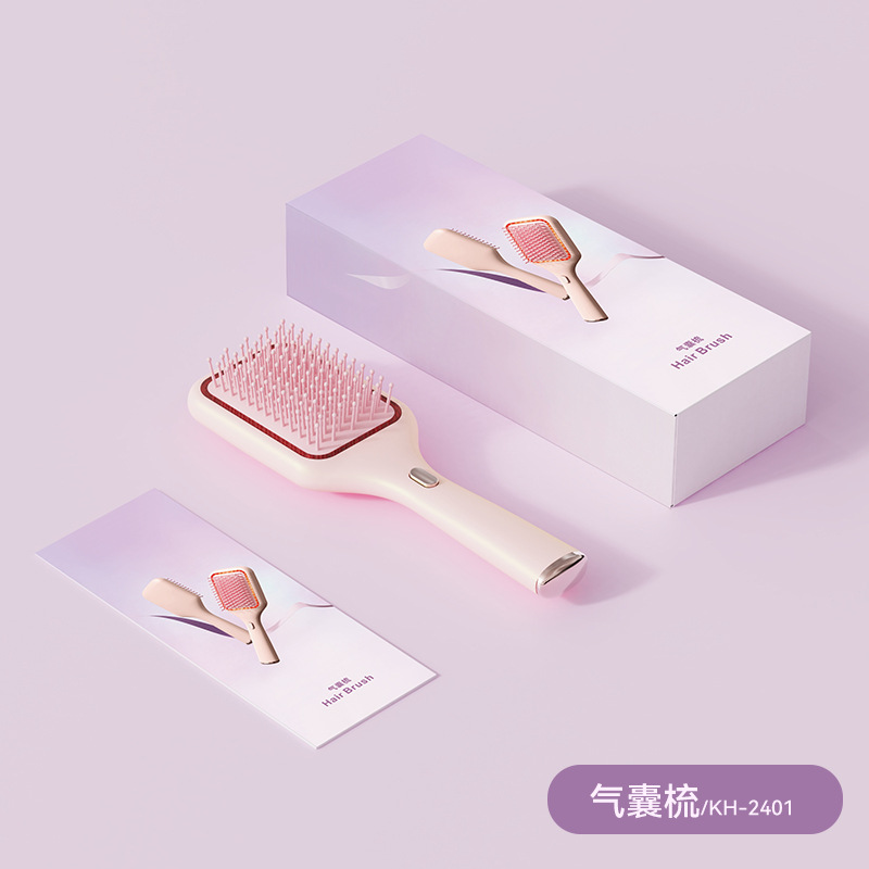 Mriya New Electric Massage Comb Red Light Vibration Scalp Massage Portable Air Cushion Comb Scalp Medication Applicator