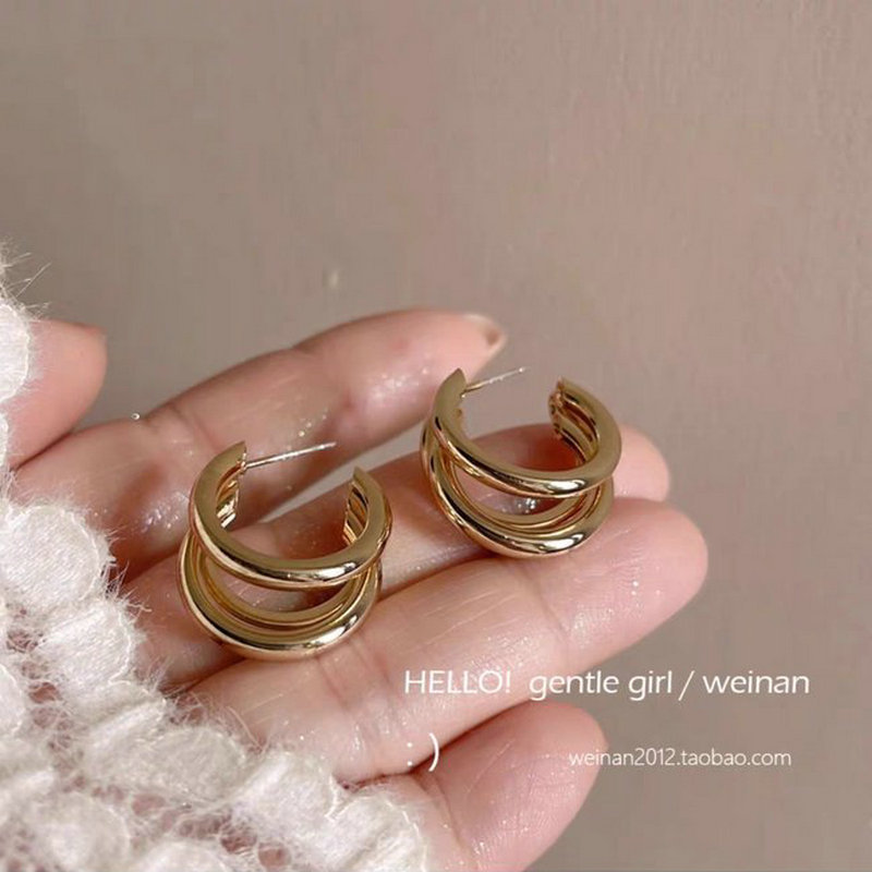 S925 silver needle heart flower tassel earring pearl stud earring for women ear accessory