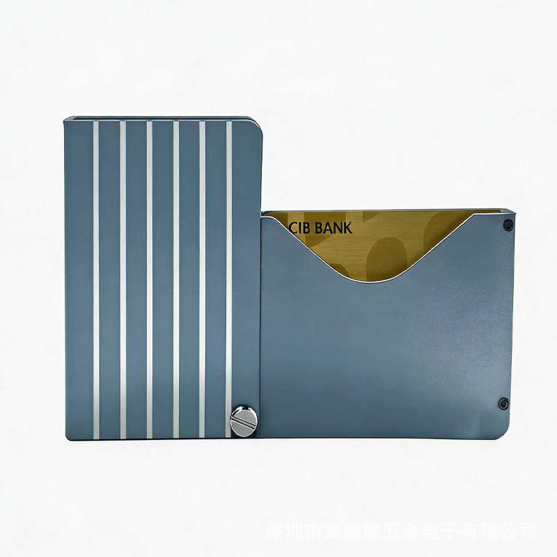 26 New Aluminum Alloy RFID Blocking Card Holder Document Organizer Unisex Compact Portable Anti-magnetic Card Holder