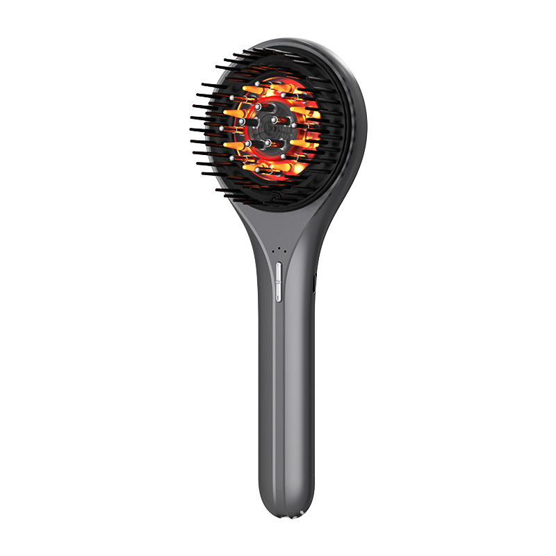 Electric massage comb scalp applicator automatic vibration kneading red light hair care essential oil导入液 comb