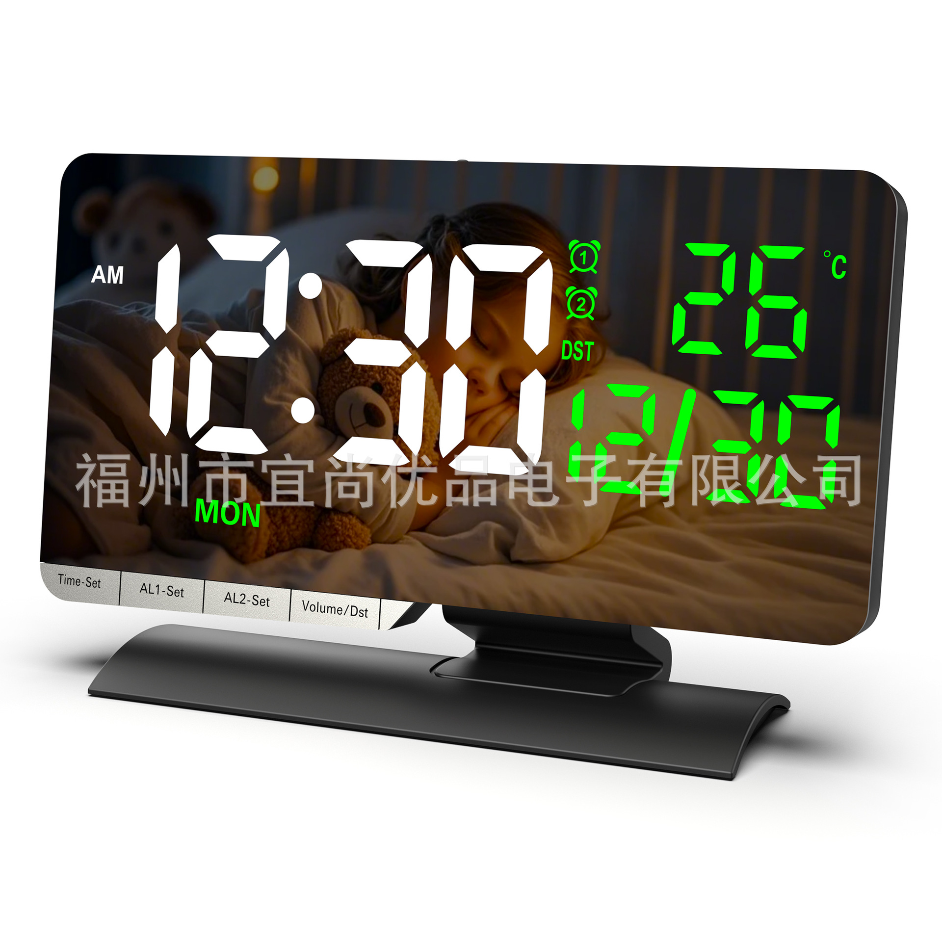 2026 New Perpetual Calendar Electronic Clock LED Daylight Saving Time Desktop Alarm Clock Temperature Week Display Desk Clock