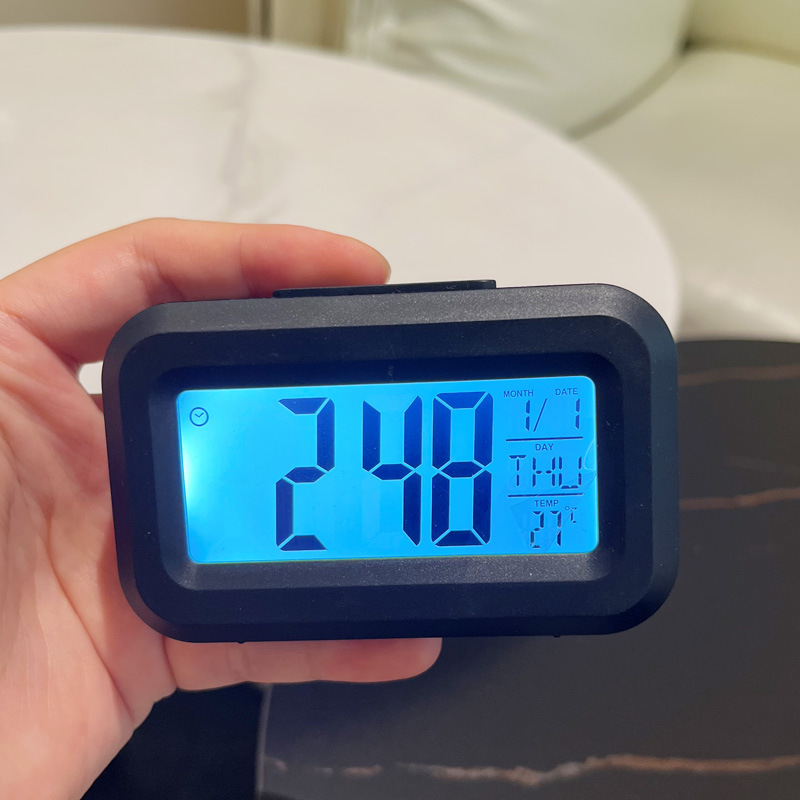 Mini Electronic Alarm Clock Countdown Desktop Night Light Digital Clock Portable Student Children Small Alarm Clock Electronic Watch