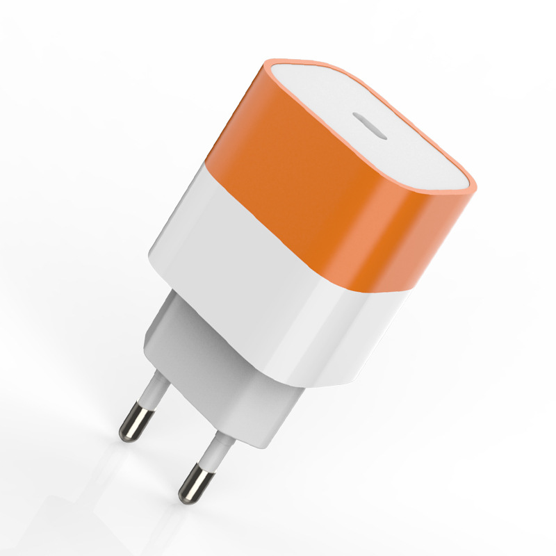 30W PD Fast Charger Dual Color Portable for Apple Huawei Xiaomi Phone Charger Multi-Plug 20W