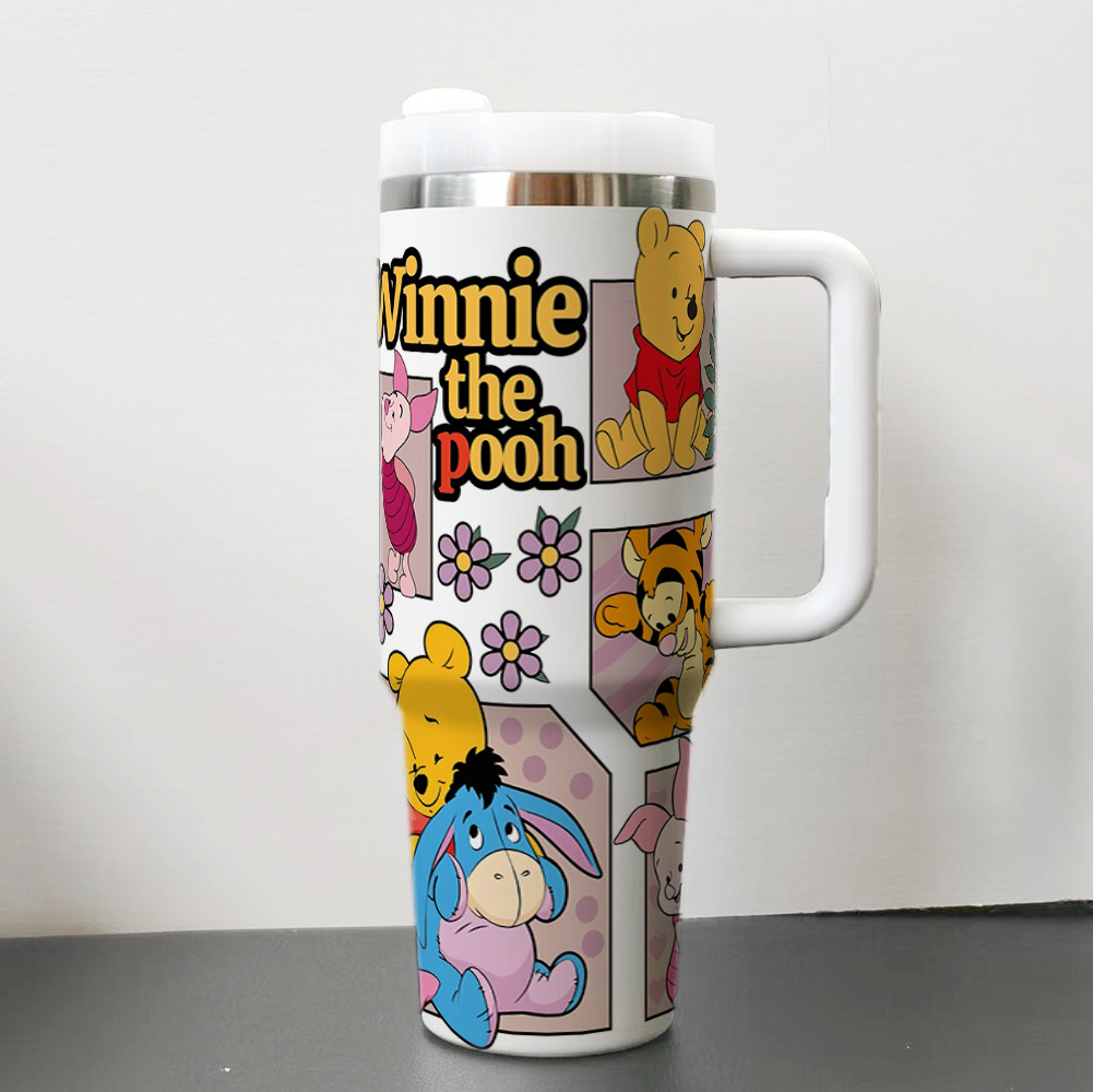 Stainless steel thermal cup Tumbler car cup Winnie custom 40OZ large capacity ice霸 cup