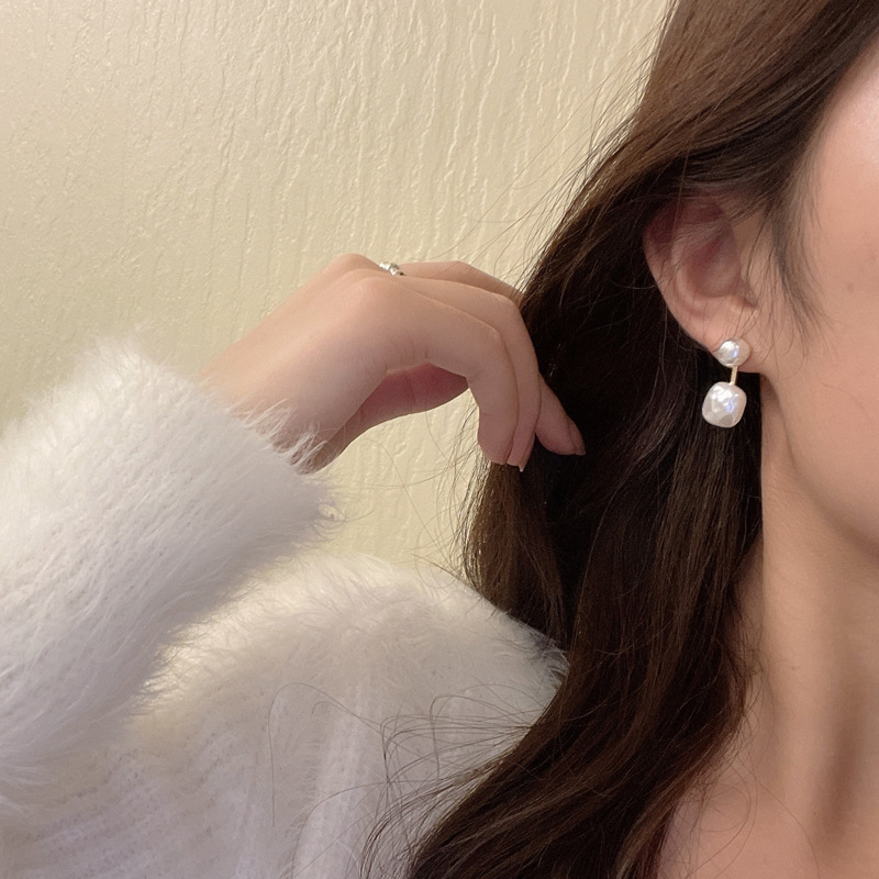 S925 silver needle elegant pearl ear studs earrings for women ear accessories 4599