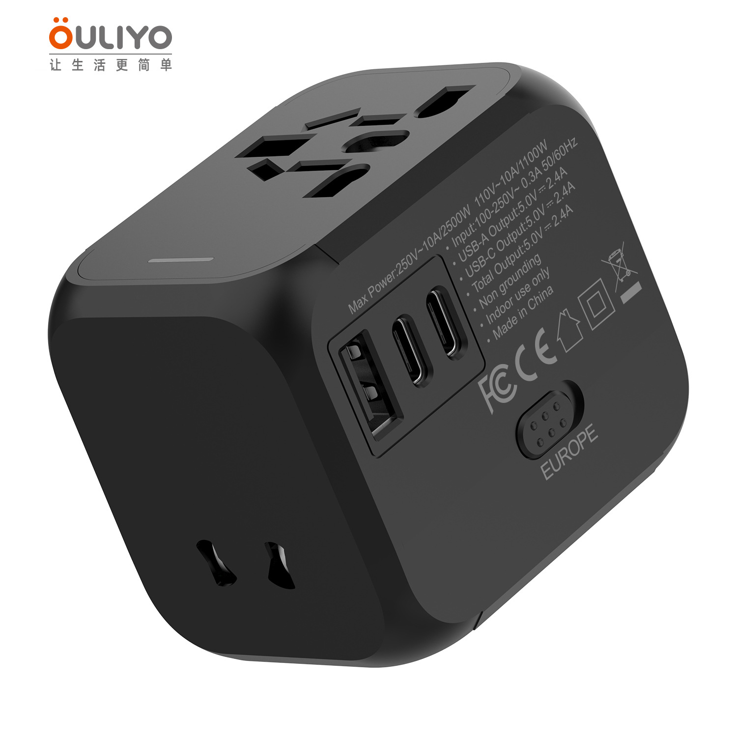Premium Adapter Plug Multi-function Travel Abroad Socket One-to-Many Global Universal Adapter Plug