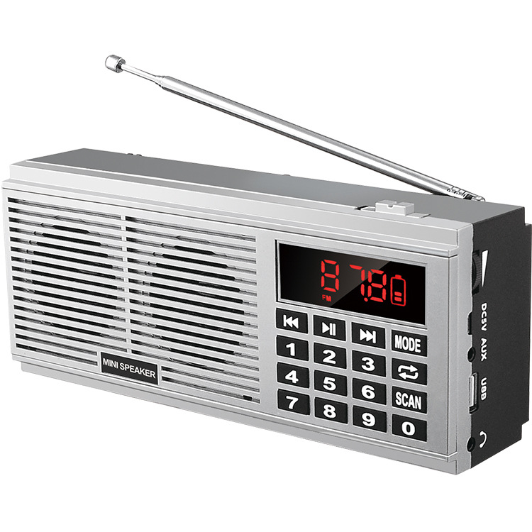 L-518 New Dual-Band Radio for Elderly Portable Card Insert MP3 FM/AM Dual Speaker