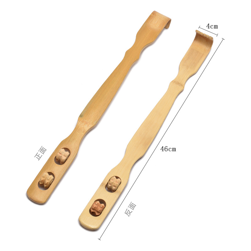 Bamboo back scratcher for elderly, filial son hand-carved back scratcher, itch scratching tool