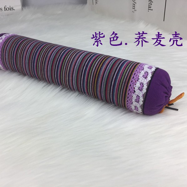 Cassia seed small round pillow cervical pillow stick buckwheat husk neck pillow spine reverse arch correction device cylindrical curve