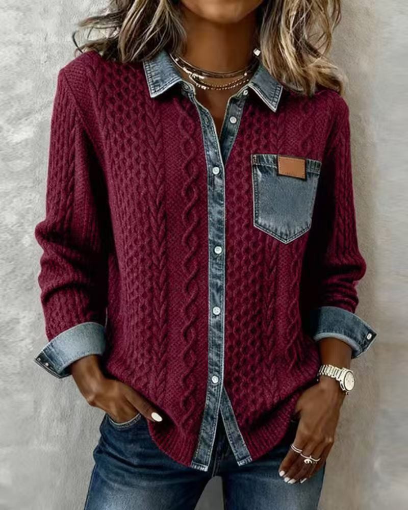 2025 Independent Station Summer Women's Plaid Print Long Sleeve Shirt