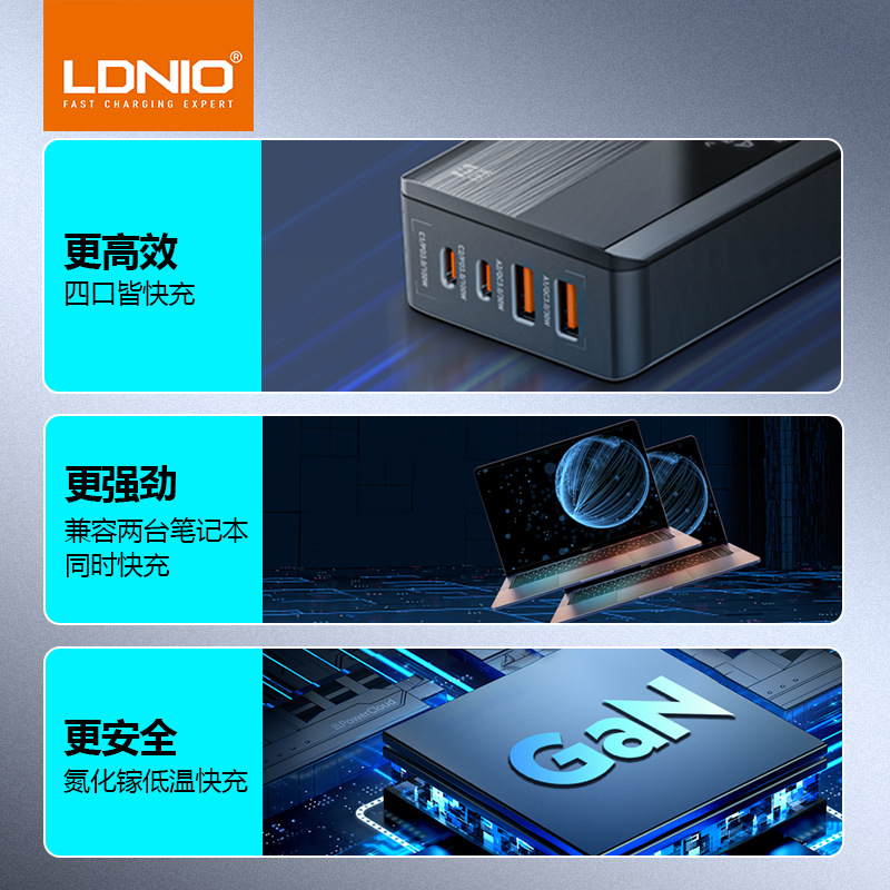 GaN charger 100w multi-port USB desktop notebook phone charger multi-protocol fast charging head