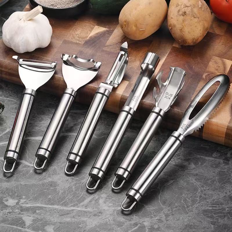 304 stainless steel peeler, corn peeler, fish scale remover, scale remover, plate lifter, corer, kitchen small tool set