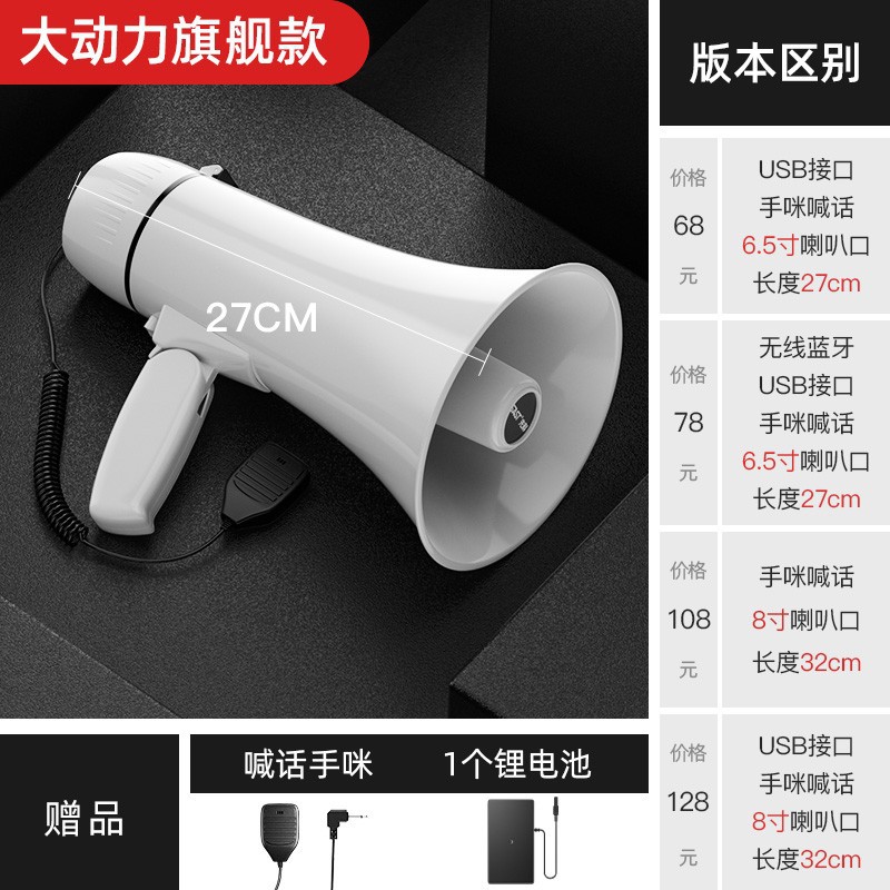 Xianke Recordable Loop Loudspeaker Big Sound Handheld High-Pitch Amplifier Stall Sales Horn