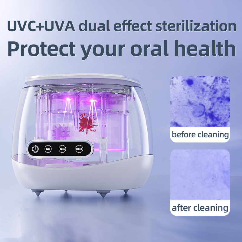Ultrasonic Cleaning Machine Home Use Denture Invisible Retainer False Teeth Cleaning Box Jewelry Ring Glasses Cleaner