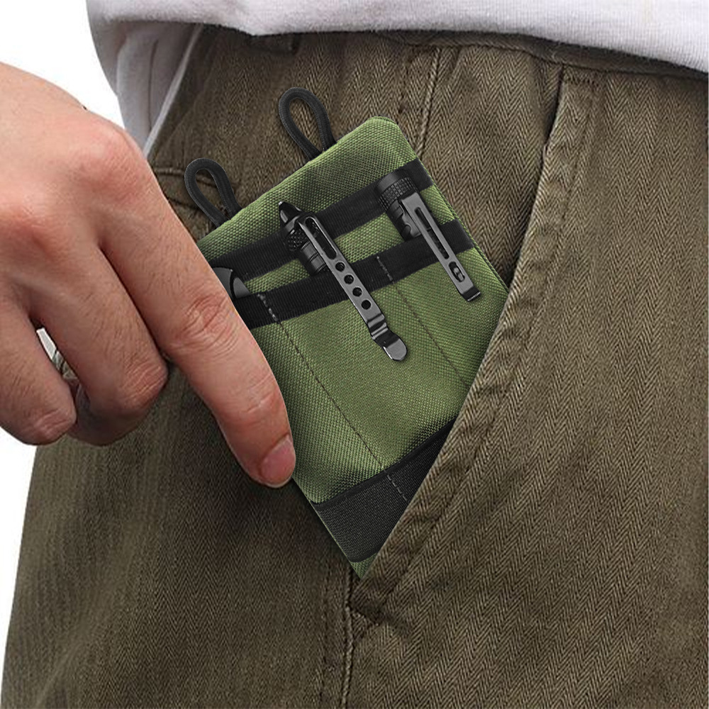 Oxford Camouflage Outdoor Tactical EDC Tool Waist Pouch Coin Card Key Storage Bag
