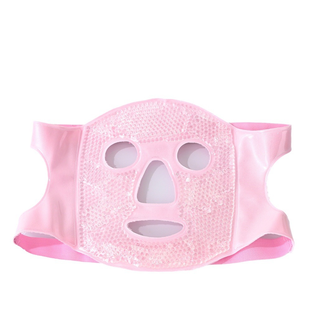 Ice compress mask, ice compress eye mask, ice pack for face, postoperative recovery hot compress, full face cooling, ultra-soft face mask