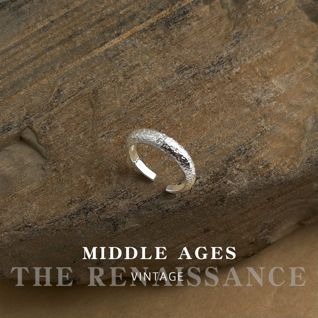 Vintage Retro Silver Ring Collection Niche Index Ring Hand Jewelry for Women