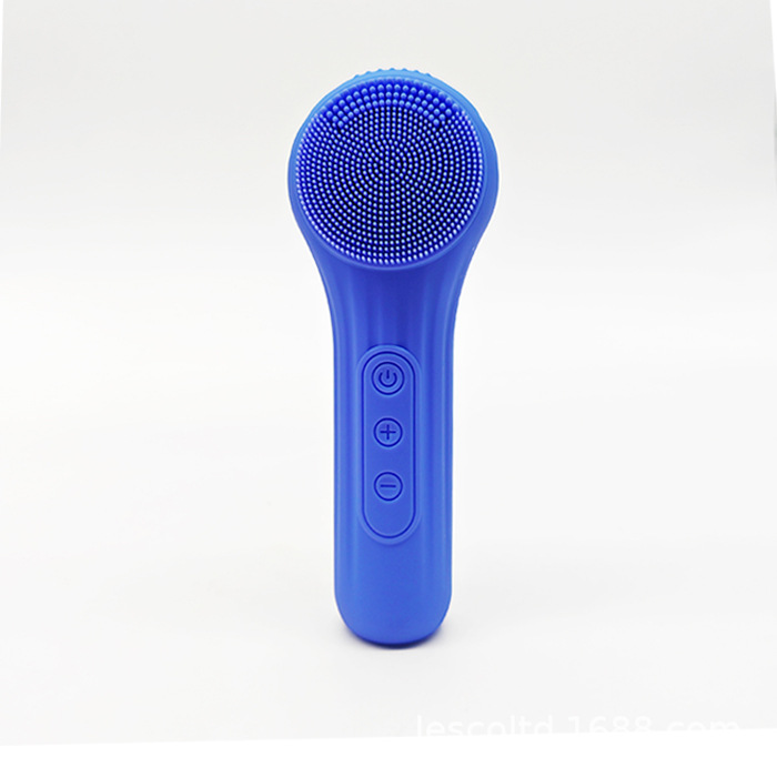 Waterproof Silicone Ultrasonic Facial Massage Beauty Instrument for Cleaning, Hot Compress, Skin Care, Face Cleanser