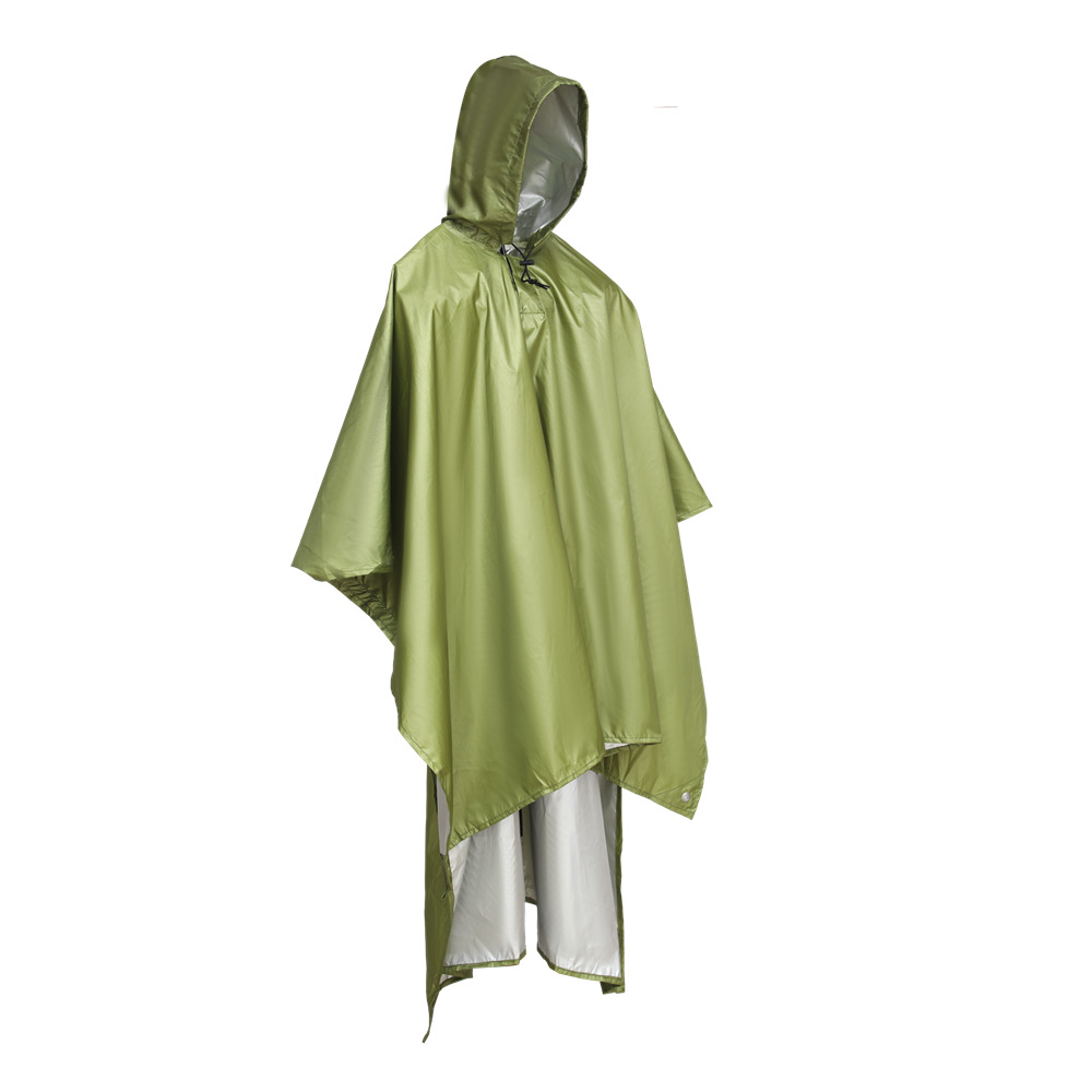 Outdoor 3-in-1 One-Piece Raincoat Hiking Rain Poncho Windproof Rainproof Cycling Raincoat Lightweight Easy to Store and Manage