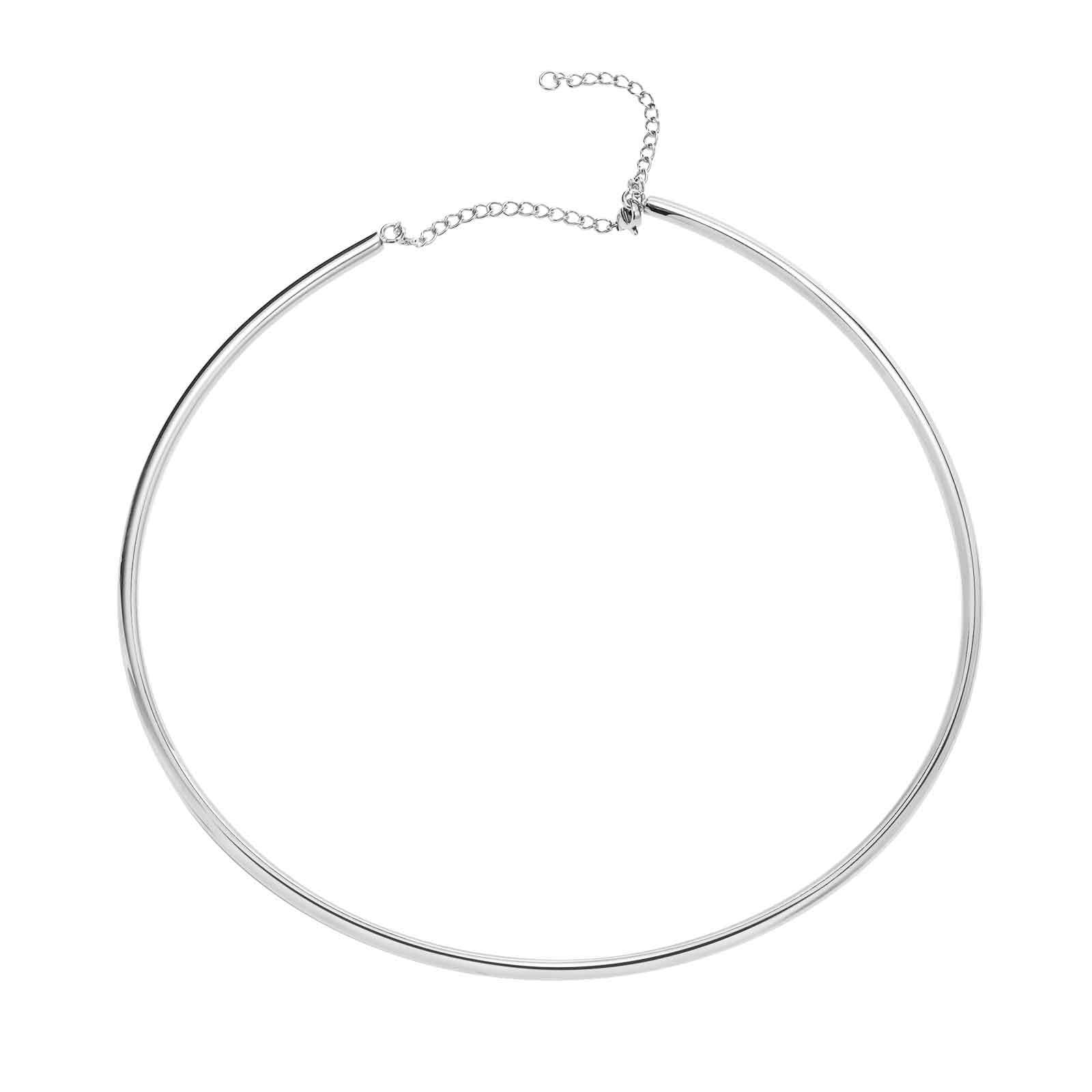 Huanmu Accessories Gold Collar Electroplated 18K Gold Stainless Steel Simple Necklace Women's Accessories