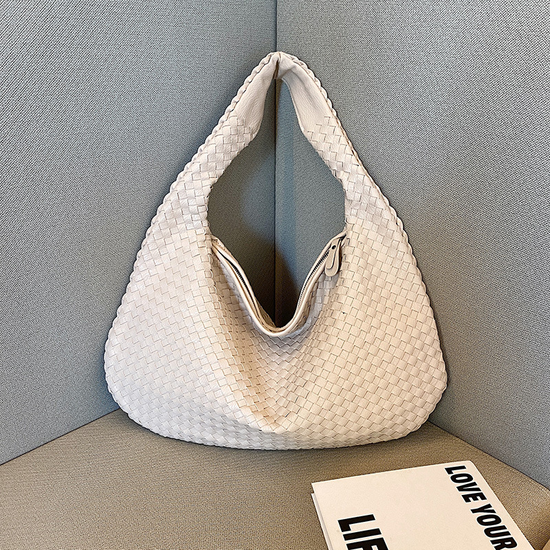Woven Bag for Women Shoulder Underarm Bag Niche Textured Handheld Commuter Bag
