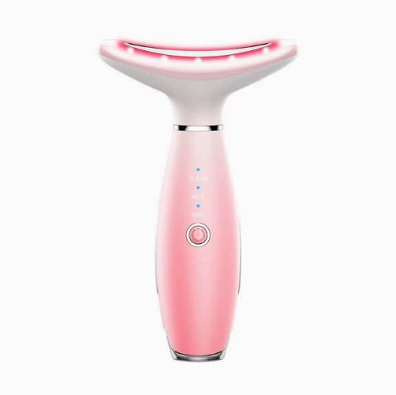 Microcurrent Neck Beauty Device Facial Seven Color Light Beauty Device Vibration导入 EMS Massage Stick Home Facial Neck Beauty Device
