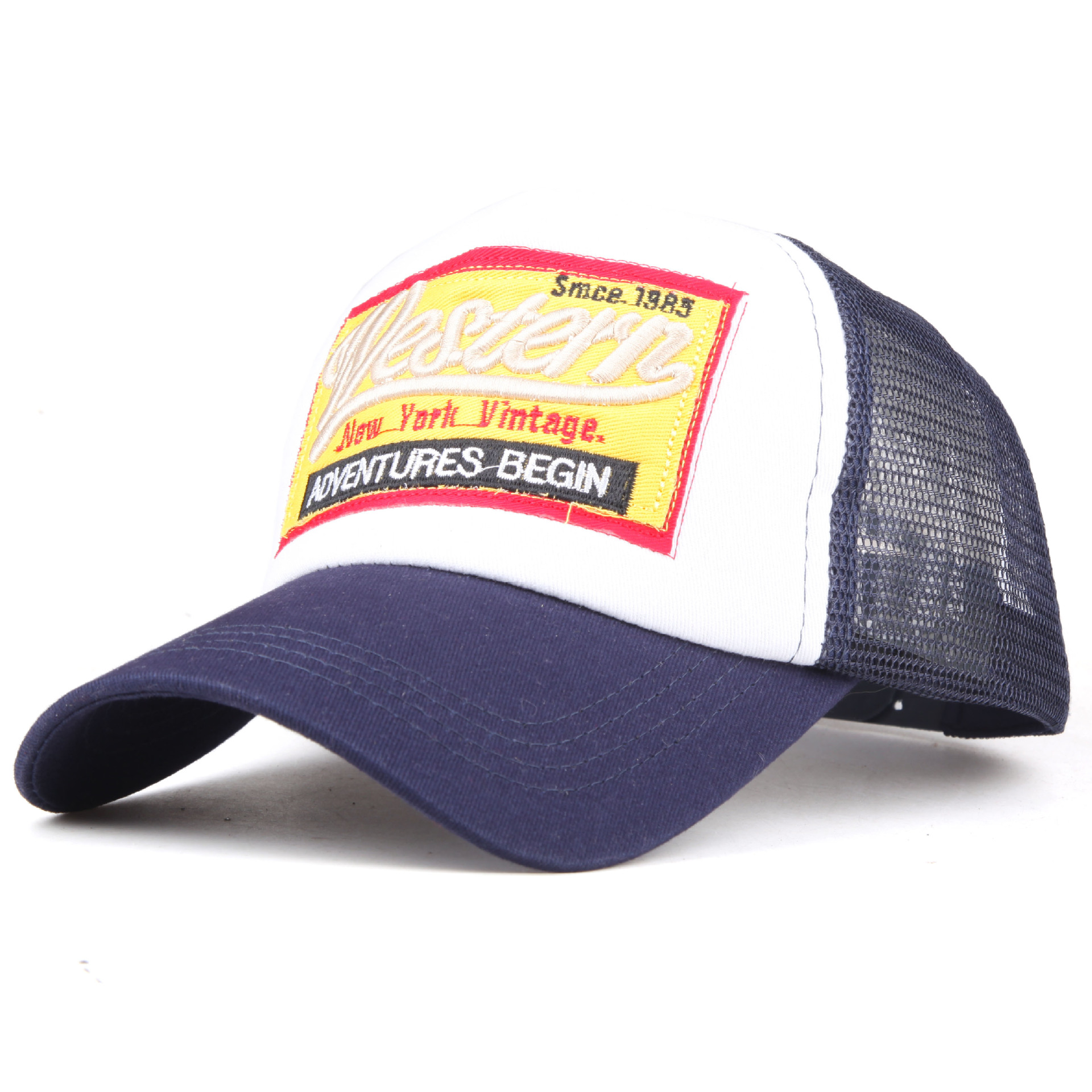 New patch mesh baseball cap for men and women