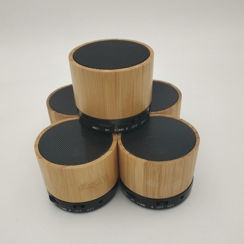S10 wooden eco-friendly Bluetooth speaker mini bamboo wireless speaker card audio subwoofer 1